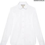 Gucci round-collar cotton shirt