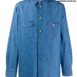 Gucci Interlocking G buttons denim shirt