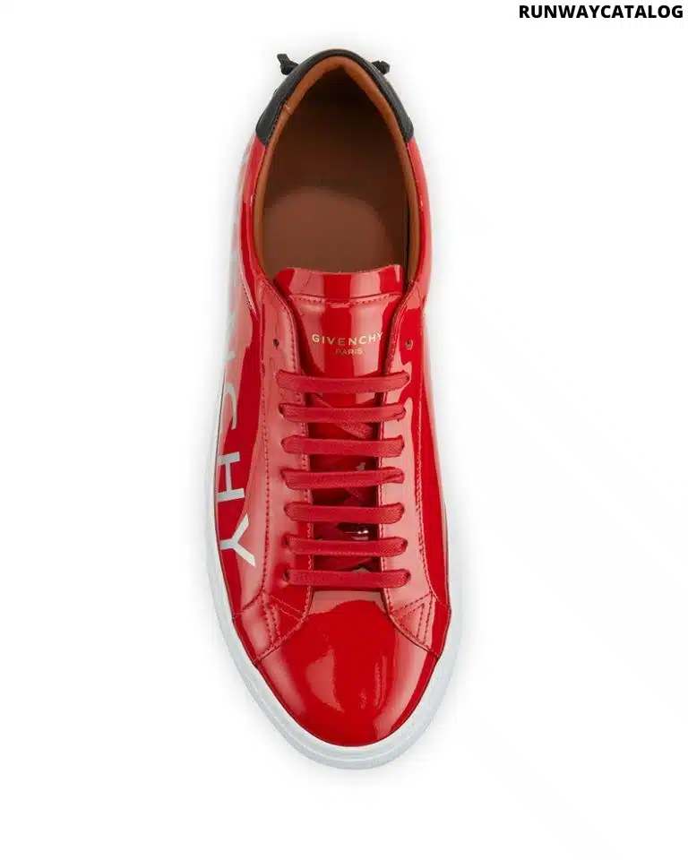 Givenchy Urban Street Patent Leather Logo Sneakers - Image 2