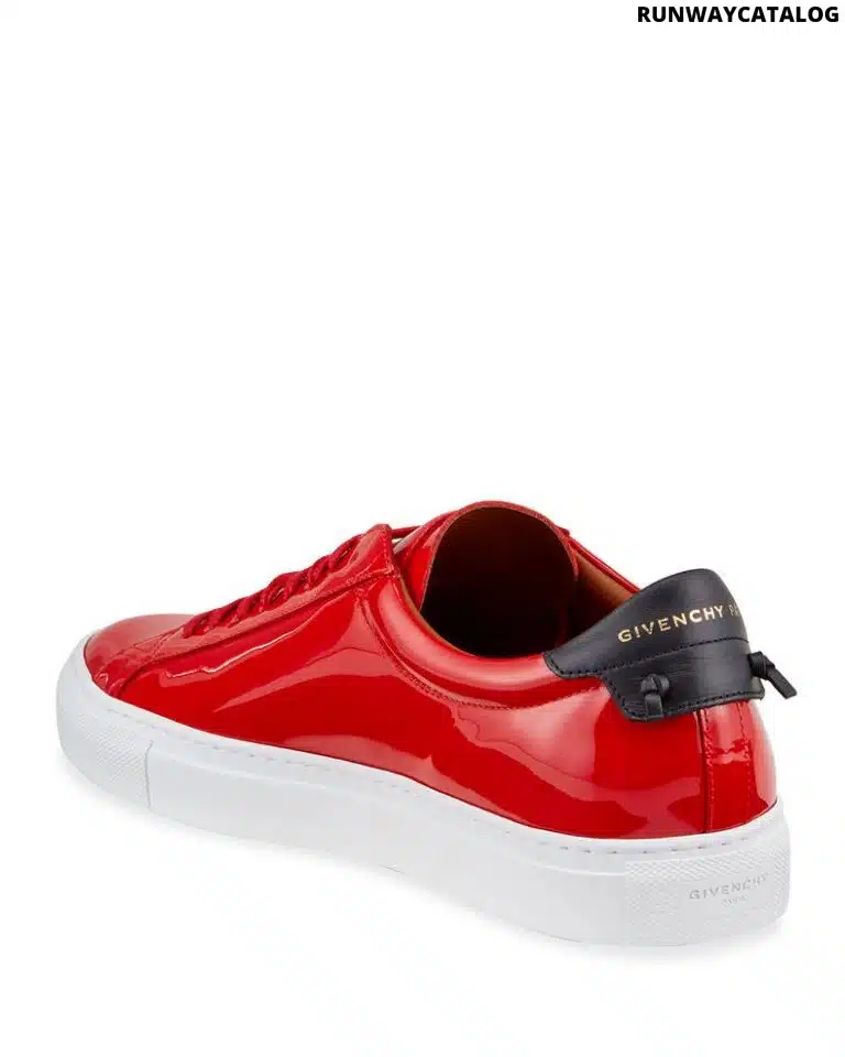 Givenchy Urban Street Patent Leather Logo Sneakers - Image 3