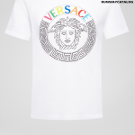 Versace Multicolor Medusa Logo T-Shirt