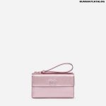 DOLCE & GABBANA VON BAG IN LAMINATE DAUPHINE CALFSKIN WITH DG LOGO CRYSTALS