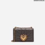 DOLCE & GABBANA MINI DEVOTION SHOULDER BAG IN QUILTED NAPPA LEATHER