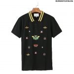 Gucci Bee-embroidered Polo T-Shirt