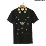 Gucci Bee-embroidered Polo T-Shirt