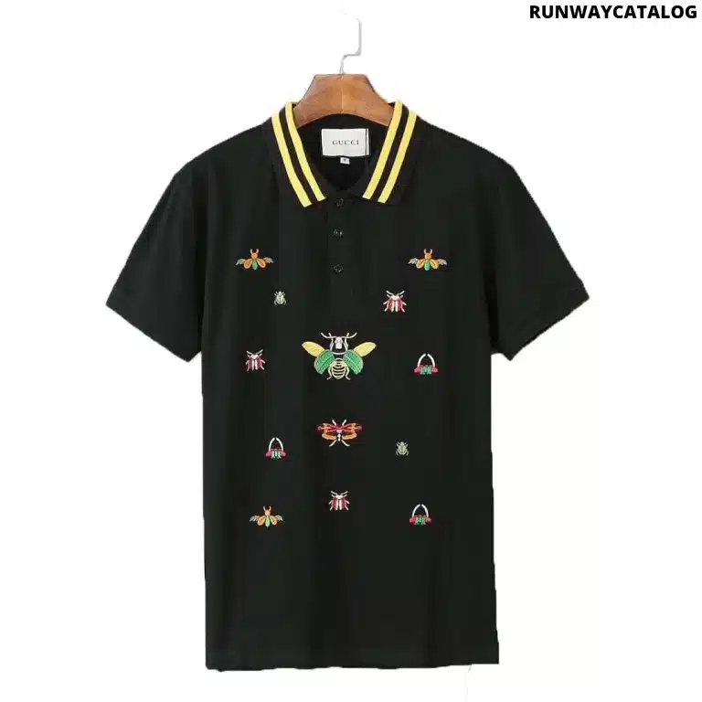 Gucci Bee-embroidered Polo T-Shirt - Image 2