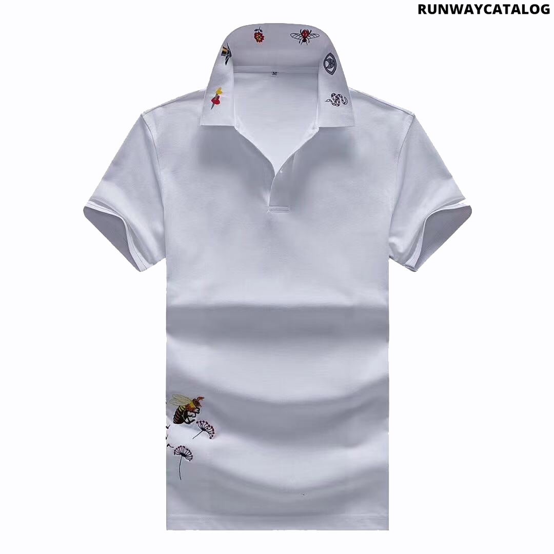 Gucci Men's Polo White T-Shirt - Runway Catalog