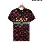 Gucci GG Printed Black Cotton T-Shirt