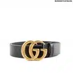 Gucci 30mm Belt with Gold Tone Double-G Buckle