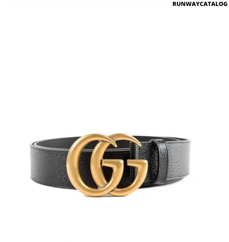 Gucci 30mm Belt with Gold Tone Double-G Buckle