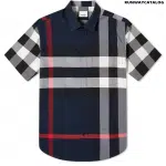 BURBERRY SHORT SLEEVE SOMERTON LARGE CHECK SHIRT