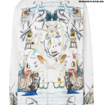 Burberry marine sketch-print shirt