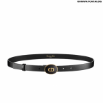 Christian Dior Teddy-D Belt Black Smooth Calfskin, 15 MM