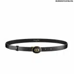 Christian Dior Teddy-D Belt Black Smooth Calfskin, 15 MM