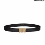 Christian Dior D-Fence Belt Black Smooth Calfskin, 30 MM