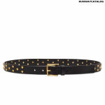 Versace Medusa Stud Leather Belt