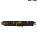 Versace Medusa Stud Leather Belt