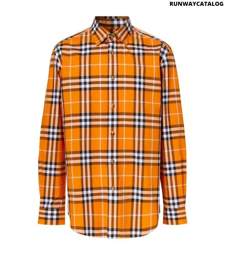 BURBERRY  Cotton Poplin Check Shirt