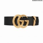 Gucci Leather belt with Double G buckle