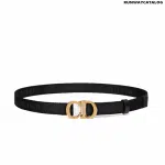 Christian Dior Saddle Belt Black Jacquard, 20 MM