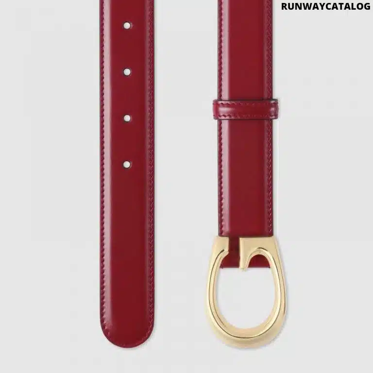 Gucci Thin Belt with G Buckle - Image 2