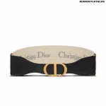 Christian Dior Belt Gray and Beige