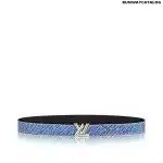 Louis Vuitton LV Twist 30mm Epi Leather Belt Blue