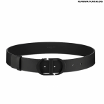 Christian Dior 30 Montaigne Belt Black Ultramatte Calfskin, 35 MM