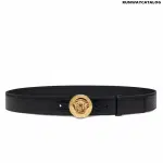 Versace La Medusa Mock Croc Leather Belt