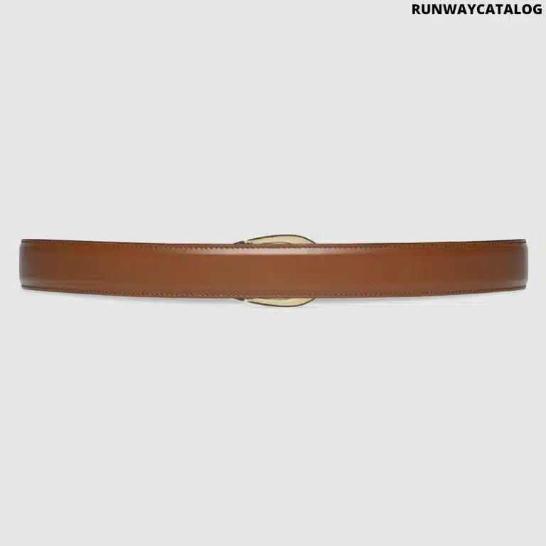 Gucci Thin Belt with G Buckle - Image 3