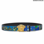 Versace La Medusa Trésor de la Mer Print Belt