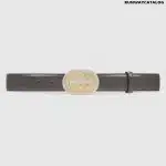 Gucci Leather belt with Interlocking G buckle