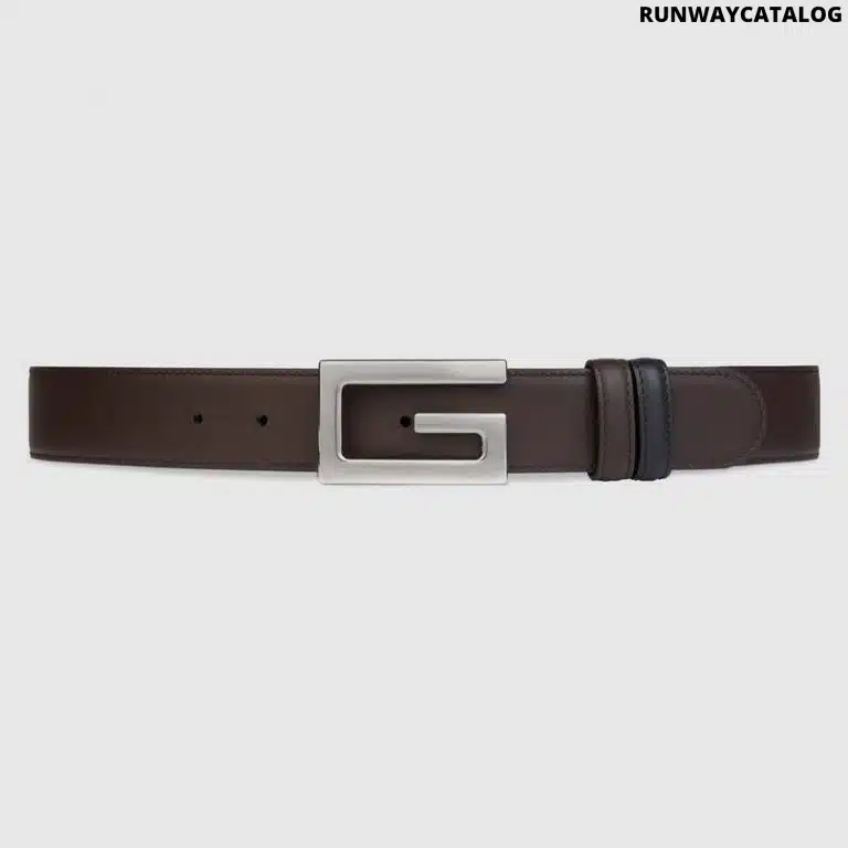 Gucci Reversible Belt with Square G Buckle - Image 2