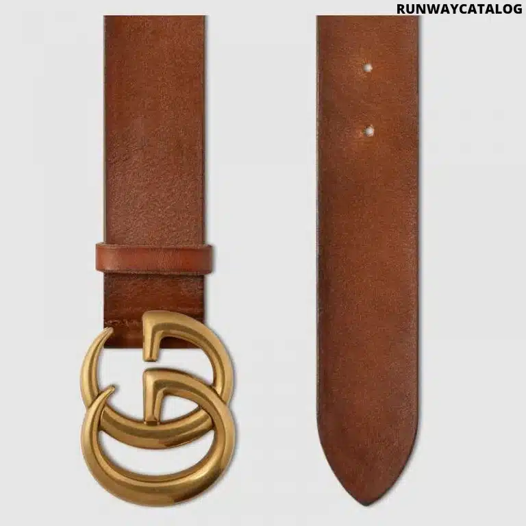 Gucci Leather Belt with Double G Buckle - Image 2