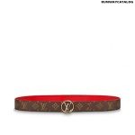 Louis Vuitton Monogram LV Circle Reversible Belt