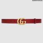 Gucci GG Marmont Belt with Shiny Buckle