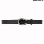 Gucci Leather belt with crystal Dionysus buckle