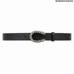 Gucci Leather belt with crystal Dionysus buckle