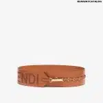 Fendi Contrast Logo Adjustable Belt