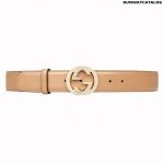 Gucci Leather belt with interlocking G buckle