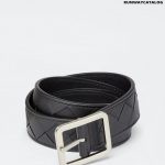 Bottega Veneta Reversible Belt in Nero