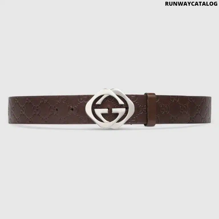 Gucci Guccissima Belt with Square G Buckle - Image 2