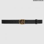 Gucci Leather belt with crystal Dionysus buckle