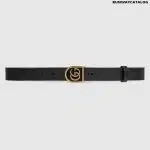 Gucci Leather belt with crystal Dionysus buckle