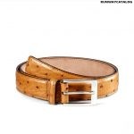 Gucci ostrich belt