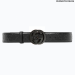 Gucci Signature Leather Belt Matt Buckle