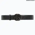 Gucci Signature Leather Belt Matt Buckle