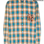 Gucci GCCI CHECKERED FLANNEL LS SHT BLU