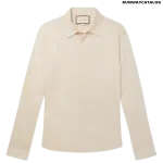 GUCCI Geige Silk-Jacquard Shirt