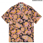 Gucci paisley-print short-sleeved shirt